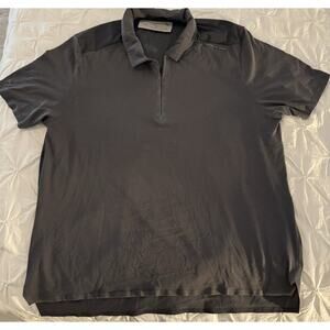 Puma Porsche Design Men’s Quarter-Zip Polo Shirt - Gray Size XL